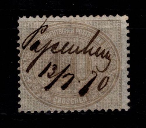 Norddeutscher Bund 25 gestempelt