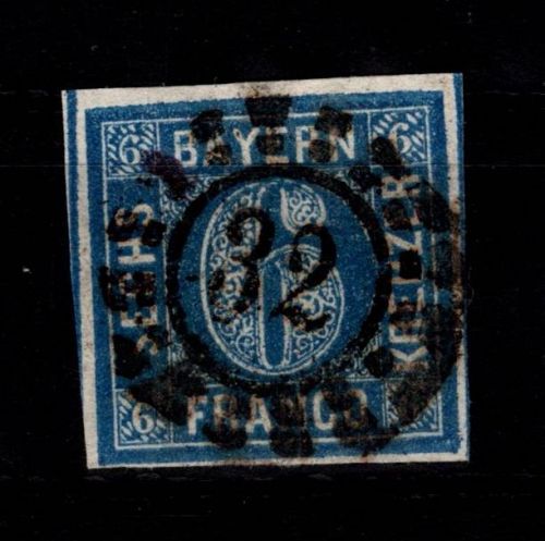 Bayern 10 gestempelt oMR 32 "Bamberg" #DCU58
