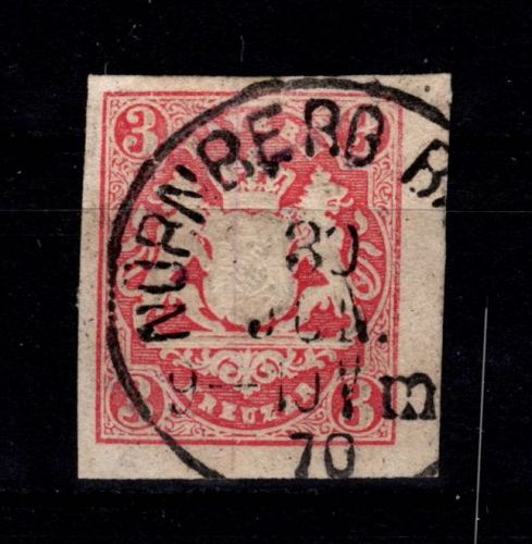 Bayern 15 gestempelt aus der Bogenecke #DCU76