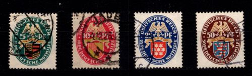 Deutsches Reich 398-401 gestempelt #DCM51