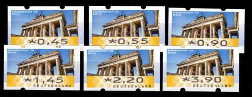 BRD Automatenmarken 6 TS 1 postfrisch ATM #DCM75