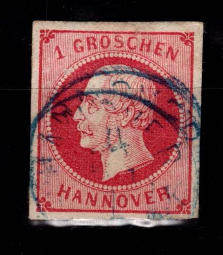 Hannover 14 gestempelt Marke ist hinterlegt #DCS18