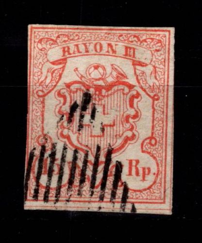 Schweiz 10 gestempelt leichte Mängel, berührt #DCS34