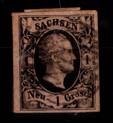 Sachsen 4 gestempelt