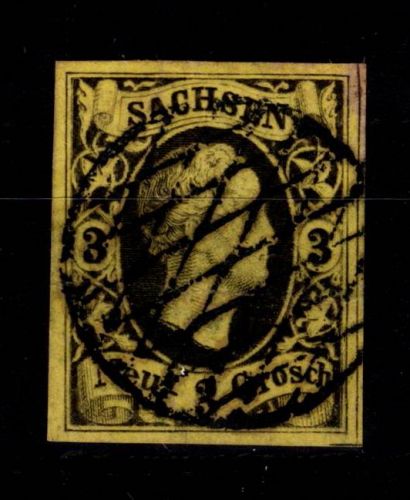 Sachsen 6 gestempelt #DCS63