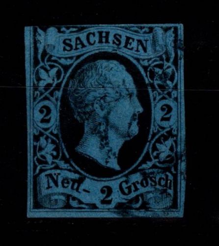 Sachsen 7 gestempelt