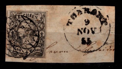 Sachsen 8 gestempelt leichte Mängel #DCS70