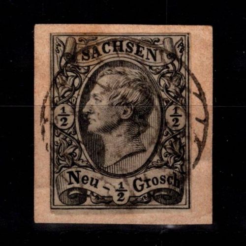 Sachsen 8 gestempelt leichte Mängel #DCS72