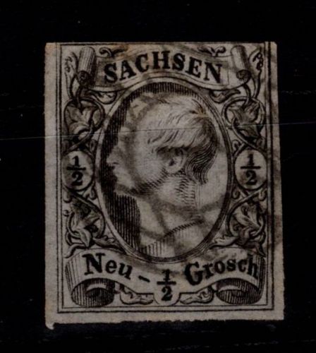 Sachsen 8 gestempelt leichte Mängel #DCS73
