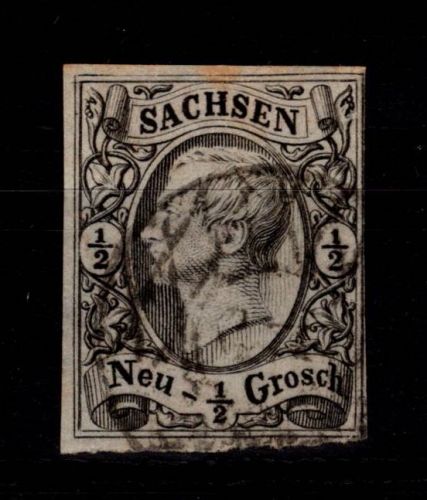Sachsen 8 gestempelt leichte Mängel #DCS74