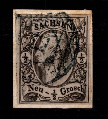 Sachsen 8 gestempelt leichte Mängel #DCS75