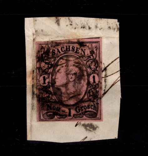 Sachsen 9 gestempelt leichte Mängel #DCS95