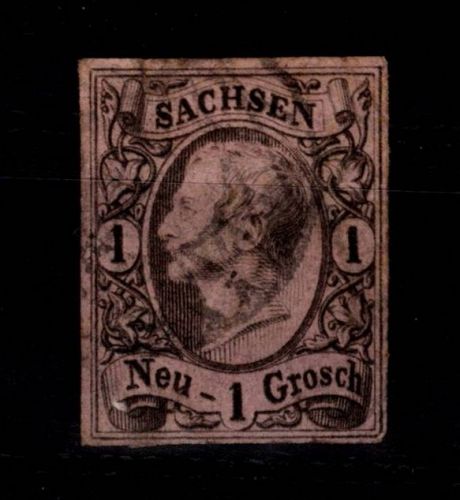 Sachsen 9 gestempelt leichte Mängel #DCS96