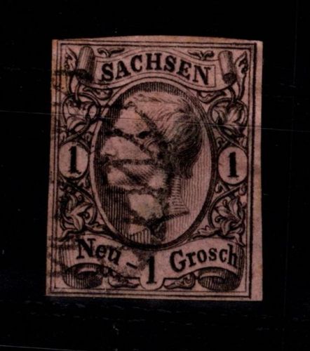Sachsen 9 gestempelt leichte Mängel #DCS97