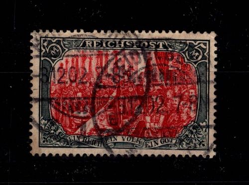 Deutsches Reich 66 II gestempelt oben Zahnfehler #DCK43