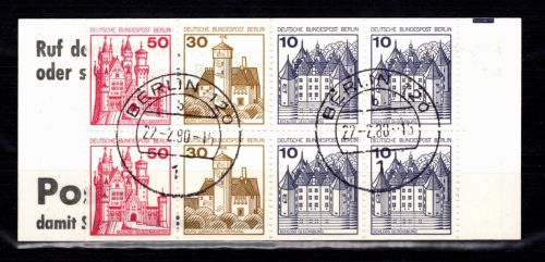 Berlin MH 10 b II oZ gestempelt Markenheftchen Ortsstempel Berlin 120 #DCK48
