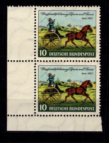 BRD 160 vom Eckrand postfrisch senkrechtes Paar Ecke 3 #DCM58