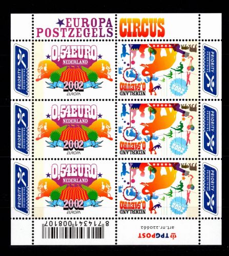 Niederlande 2011 und 2012 postfrisch Kleinbogen / Zirkus #OE535