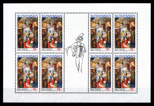 Slowakei 424 postfrisch Kleinbogen / Zirkus #OE538