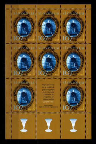Slowenien 356 postfrisch Kleinbogen / Wasser #OE545