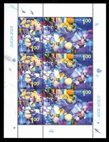 Ukraine 444 und 445 postfrisch Kleinbogen / CEPT #OE551