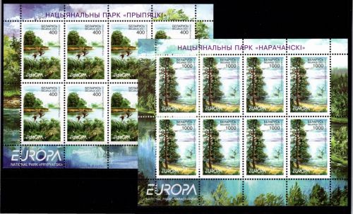 Weißrussland 409 und 410 postfrisch Kleinbogen / CEPT #OE552