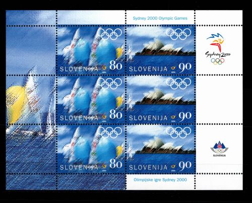 Slowenien 308 und 309 postfrisch Kleinbogen / Olympia #OE556