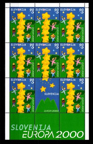 Slowenien 310 postfrisch Kleinbogen / CEPT #OE557