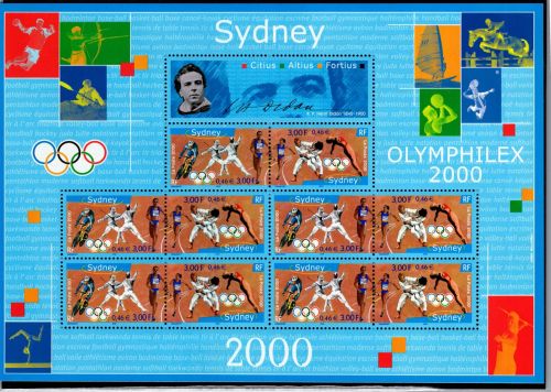 Frankreich 3481 und 3482 postfrisch Kleinbogen / Olympische Spiele #OE569