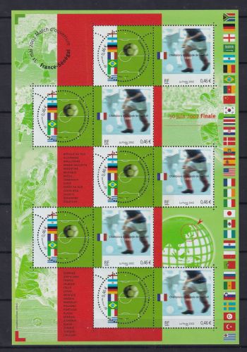 Frankreich 3620 und 3621 postfrisch Kleinbogen / Fußball #OE587