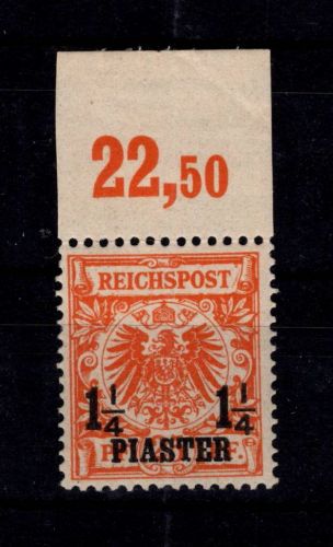 Deutsche APA Türkei 9 ba postfrisch Oberrand vorgefaltet, Attest Steuer #DCB95