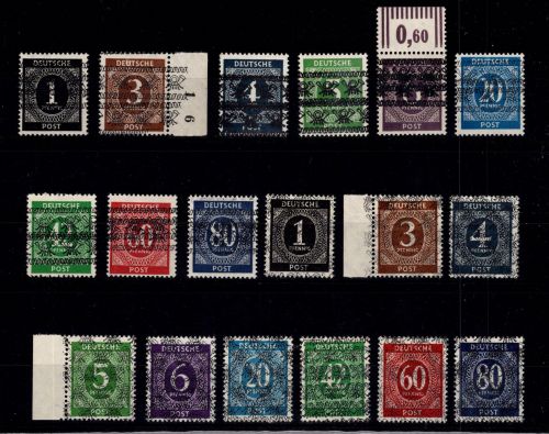 Bi-Zone I/I DD-IX/I DD, I/II DD-IX/II DD postfrisch Fotoattest Schlegel #DCC17