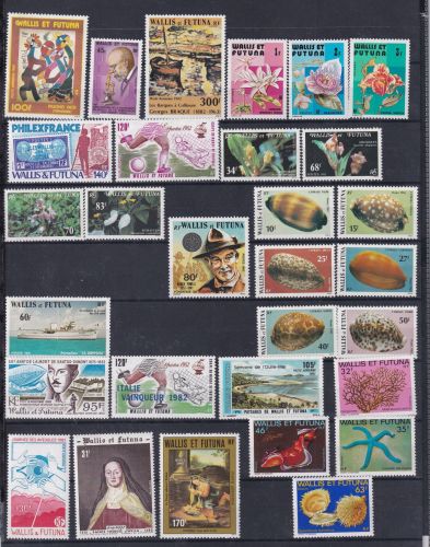 Wallis & Futuna 408-436 postfrisch Jahrgang 1982 #DDJ75