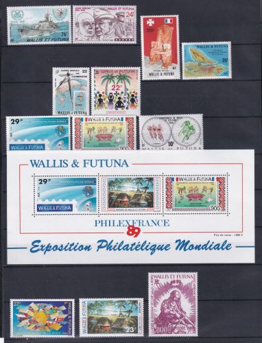Wallis & Futuna 562-573 postfrisch Jahrgang 1989 #DDJ82