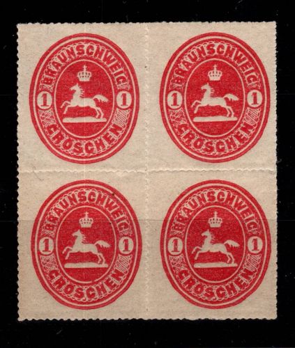 Braunschweig 18 postfrisch als 4er Block #DDJ83