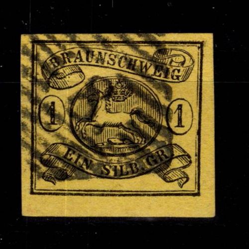 Braunschweig 11 A gestempelt tiefst signiert Engel #DDJ89