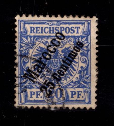 Deutsche APA Marokko 4 gestempelt