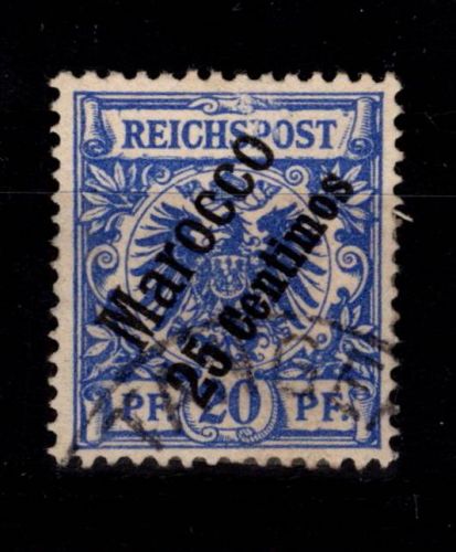 Deutsche APA Marokko 4 gestempelt