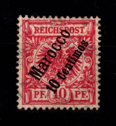 Deutsche APA Marokko 3 gestempelt