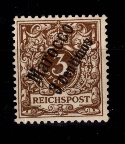 Deutsche APA Marokko 1 mit Falz #DDK16