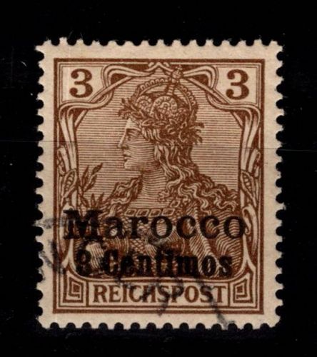 Deutsche APA Marokko 7 gestempelt #DDK28