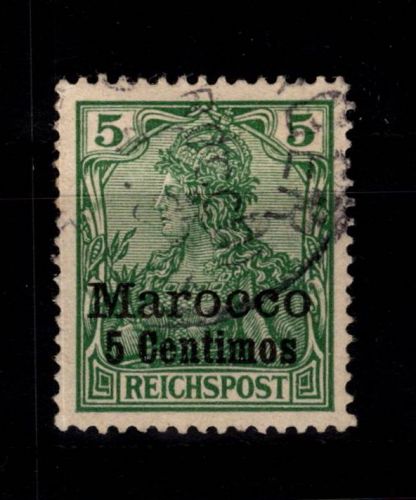 Deutsche APA Marokko 8 gestempelt