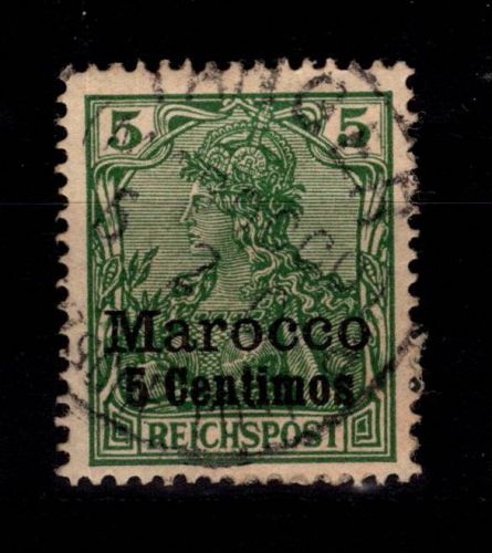 Deutsche APA Marokko 8 gestempelt #DDK31