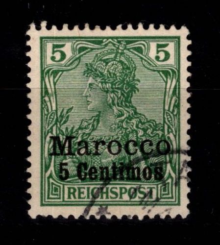 Deutsche APA Marokko 8 gestempelt #DDK33