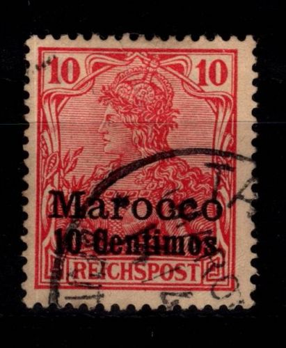 Deutsche APA Marokko 9 gestempelt #DDK36