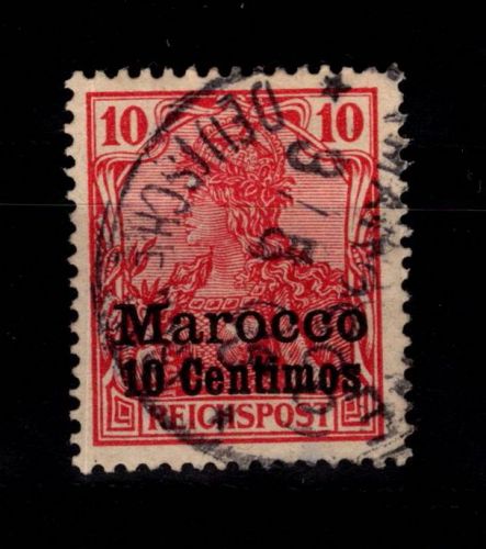 Deutsche APA Marokko 9 gestempelt #DDK37