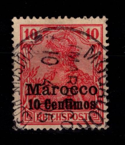 Deutsche APA Marokko 9 gestempelt #DDK38