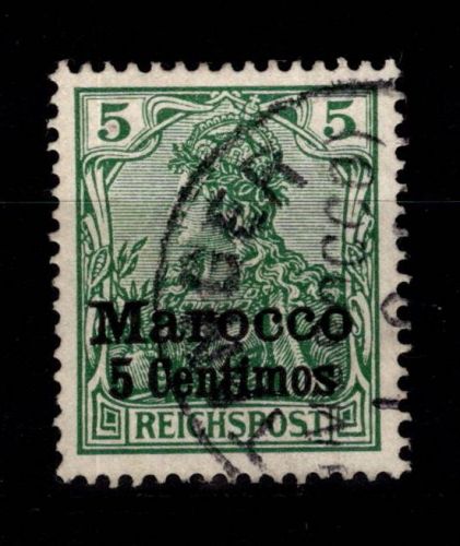Deutsche APA Marokko 8 II gestempelt #DDK49