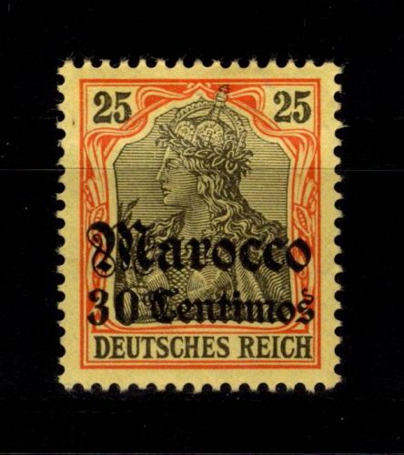 Deutsche APA Marokko 28 mit Falz