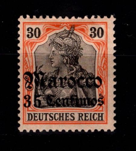 Deutsche APA Marokko 26 mit Falz #DDK58